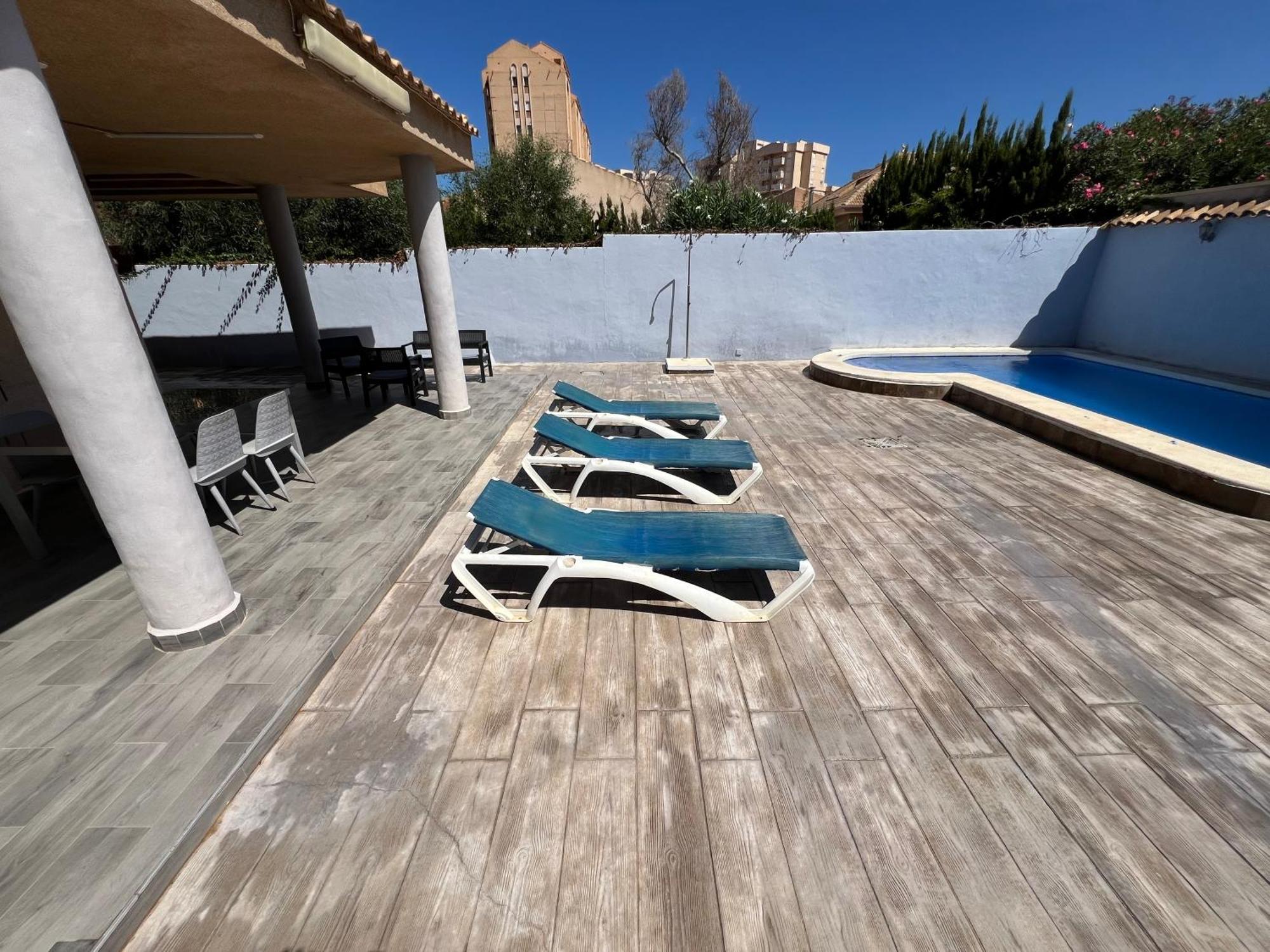 Chalet Con Piscina A 100M De La Playa La Manga Kültér fotó