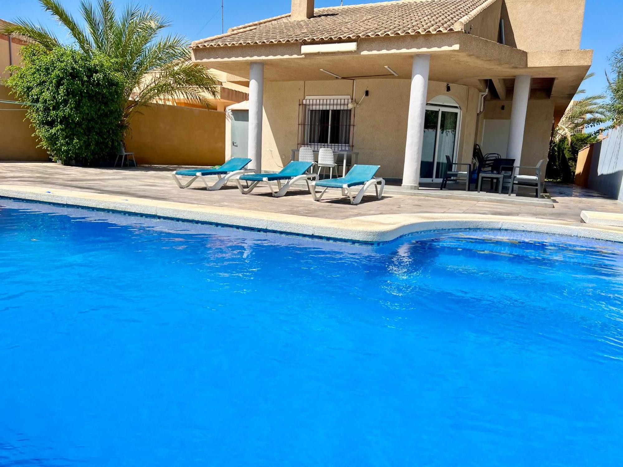 Chalet Con Piscina A 100M De La Playa La Manga Kültér fotó